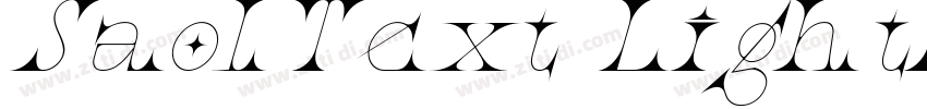 SaolText LightItali字体转换